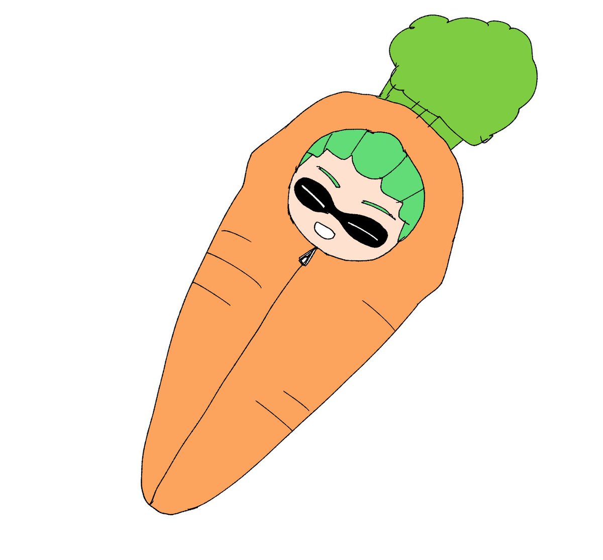 inkling solo green hair simple background white background smile carrot closed eyes  illustration images