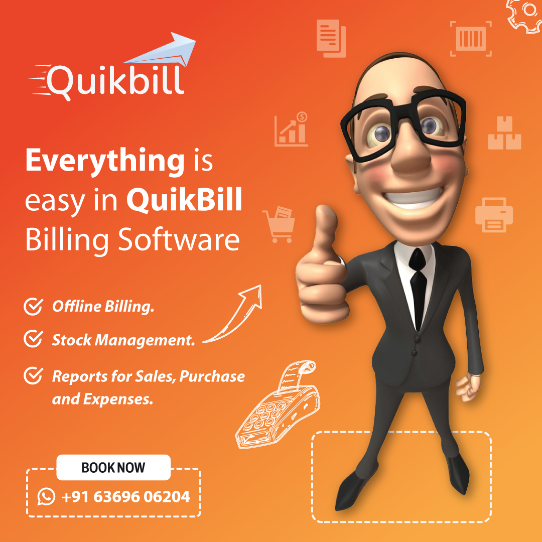 Running a business is difficult enough; let Quik Bill software handle your billing and stock control.

#Unobitech #BusinessManagement #SimplifyOperations #QuikBillSoftware #BillingMadeEasy #StreamlineStockControl #EfficientBusinessSolution #AutomateBillingProcess #StockManagement