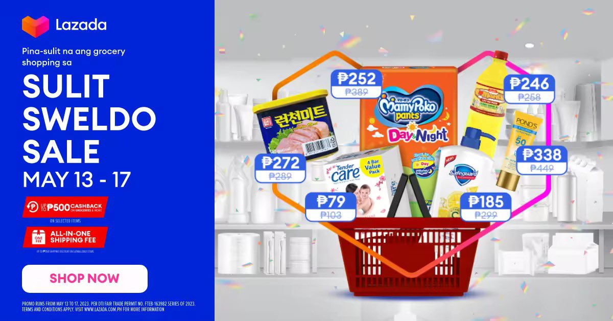 erickasallador's tweet image. ‼️ Lazada Voucher Code‼️

LAZBEWAISgrpaf9

(P100 off; P750 minimum spend)

Redeem voucher code here: 
📌s.lazada.com.ph/s.hOWwW?cc

Last day na ng Sulit Sweldo Sale kaya add to cart na! 🛒

#lazada #lazadaph #lazadavouchercode #lazadadiscount #lazadasale #lazadavoucher