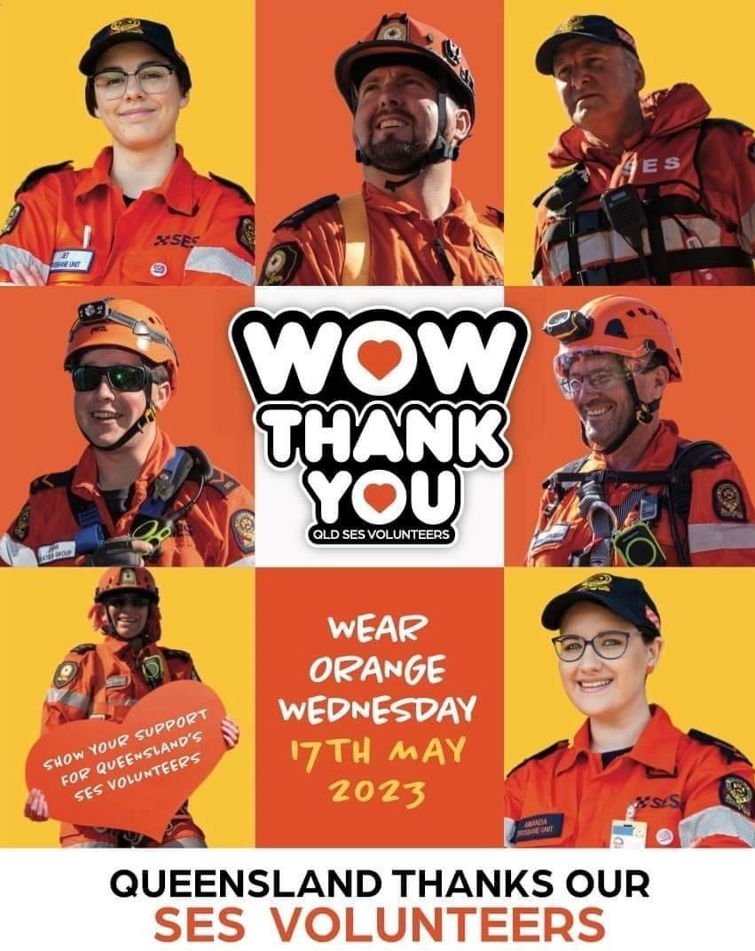 QLDSESVA's tweet photo. WOW Day

Today we all stop and take the time to thank the amazing volunteers of the State Emergency Service. The commitment, dedication, and enduring support they provide is a cornerstone of communities working for communities.

Thank you. https://t.co/Kf5u1c5FWD
