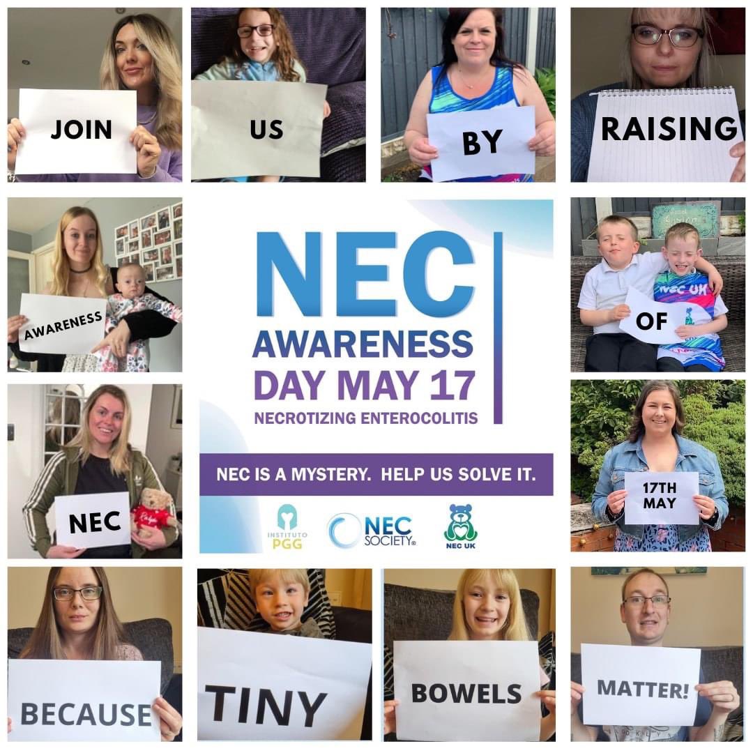Today we celebrate NEC Awareness Day💙💚 We would love to see and hear what your units are doing to help celebrate and raise NEC awareness. Please share your photos tweets and tag us @NECUK_Charity #NECday #PreventNEC #BecauseTinyBowelsMatter