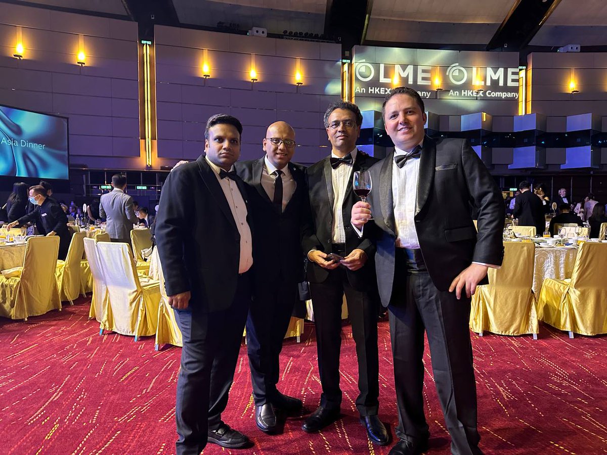 RossAndrew5's tweet photo. We recenty sponsored @LME_news Asia Week in Hong Kong, where we hosted guest at the LME Asia Gala Diner. Thanks to the London Metal Exchange for a great event. 

#LME #HongKongWeb3 #USDToch #Crypto #Web3Festival https://t.co/j3lhN1PGnP