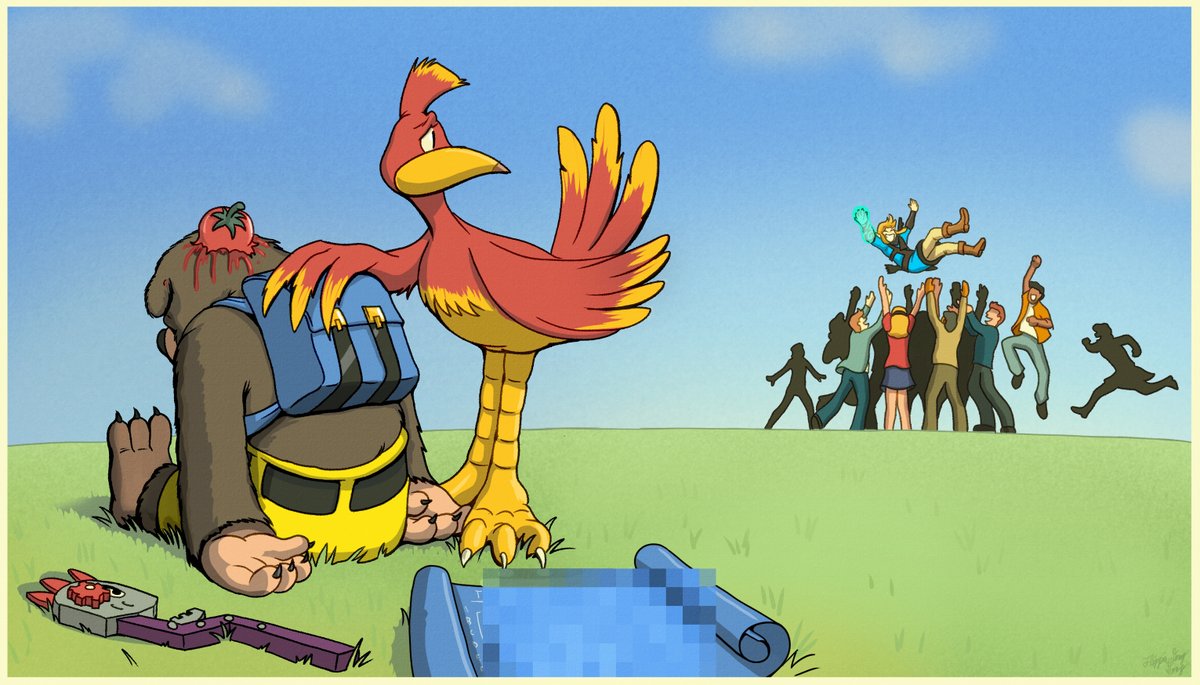 FlippinDingDong's tweet photo. You all owe Banjo an apology. He worked really hard to bring you the swastikopter and the Flying Penisycle™ first and all you did was boo at him. https://t.co/YyHCzty49L