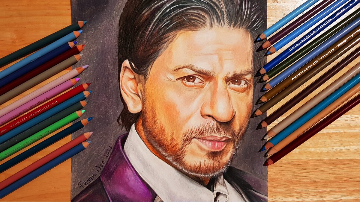 Peggie_Neo's tweet photo. It's King Khan! Completed my colored pencil drawing of @iamsrk ! 😃Watch drawing process: https://t.co/6909NytL7g

#art #drawing #ShahRukhKhan https://t.co/9nMuxN59iA