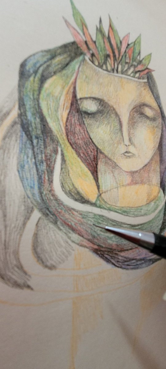 TeTikaaa's tweet photo. At the end of the world, I am still an painter! 

#dailyart  #painting  #NFT #artlo https://t.co/FgRxAXIJs5