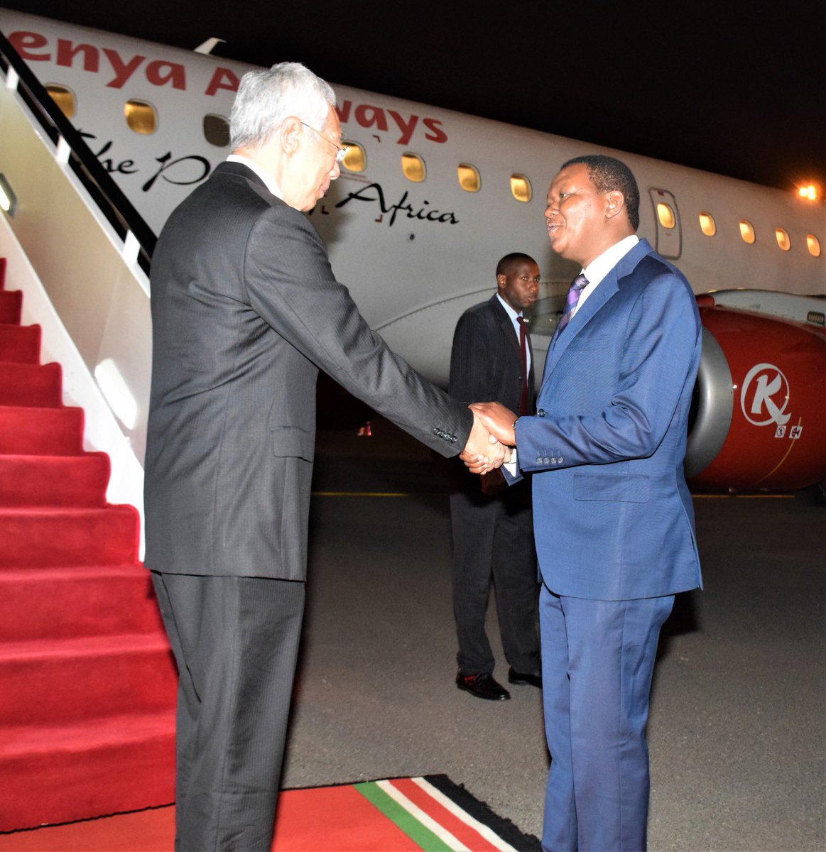 #JamboKenya Singapore Prime Minister is in Kenya for a 2 day officail visit.