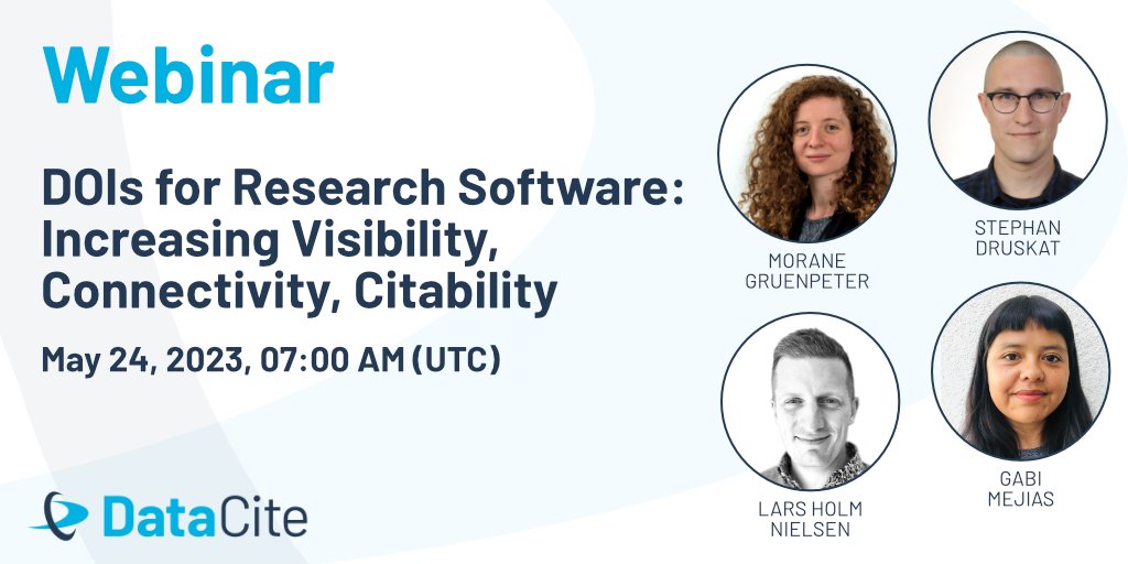 DataCite (inactive Mar 2025) (@datacite) on Twitter photo Only one week is left to register for our webinar on DOIs for Research Software.🗓️
Sign up & learn about:
- the importance of #ResearchSoftware & how DataCite supports it.
- A Zenodo–GitHub integration
- HERMES by <a href="/DLR_en/">DLR - English</a>
Please register & retweet:👇
datacite.zoom.us/webinar/regist… Only one week is left to register for our webinar on DOIs for Research Software.🗓️
Sign up & learn about:
- the importance of #ResearchSoftware & how DataCite supports it.
- A Zenodo–GitHub integration
- HERMES by <a href="/DLR_en/">DLR - English</a>
Please register & retweet:👇
datacite.zoom.us/webinar/regist…