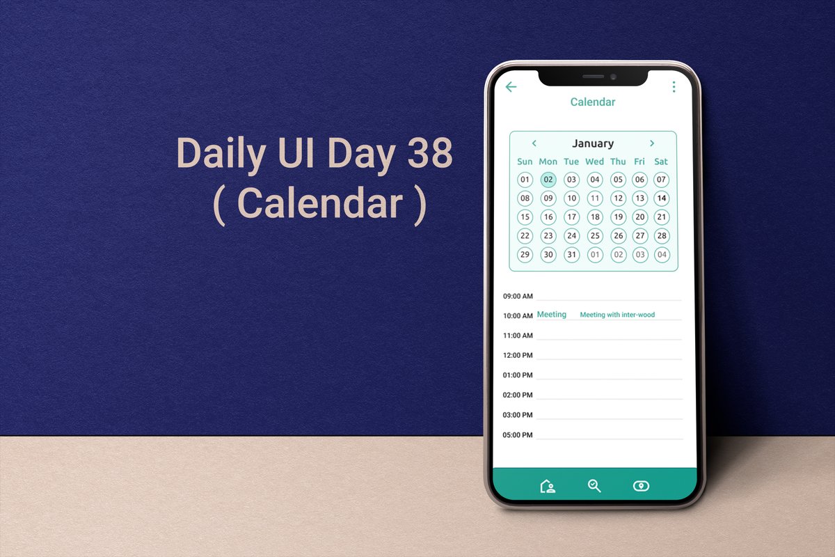 Farzincreation's tweet image. Daily UI Day 038 ( Calendar ) #dailyui #day038 #dailyuichallenge #ui #calendar