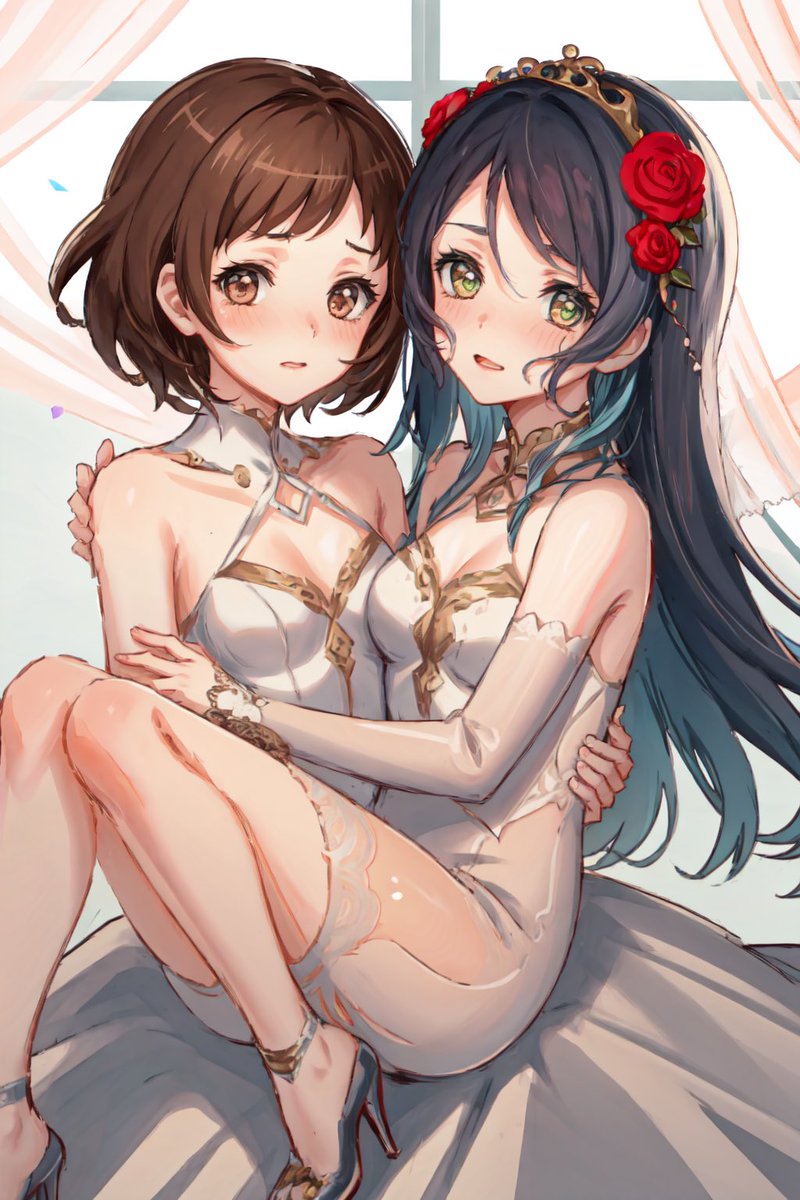 iZayoSakuya_'s tweet photo. プリンセス hug
in p3 short hair sayo is really like xingqiu….
#novelAI #さよつぐ #342g
#bandoriart https://t.co/ADljahvRwV
