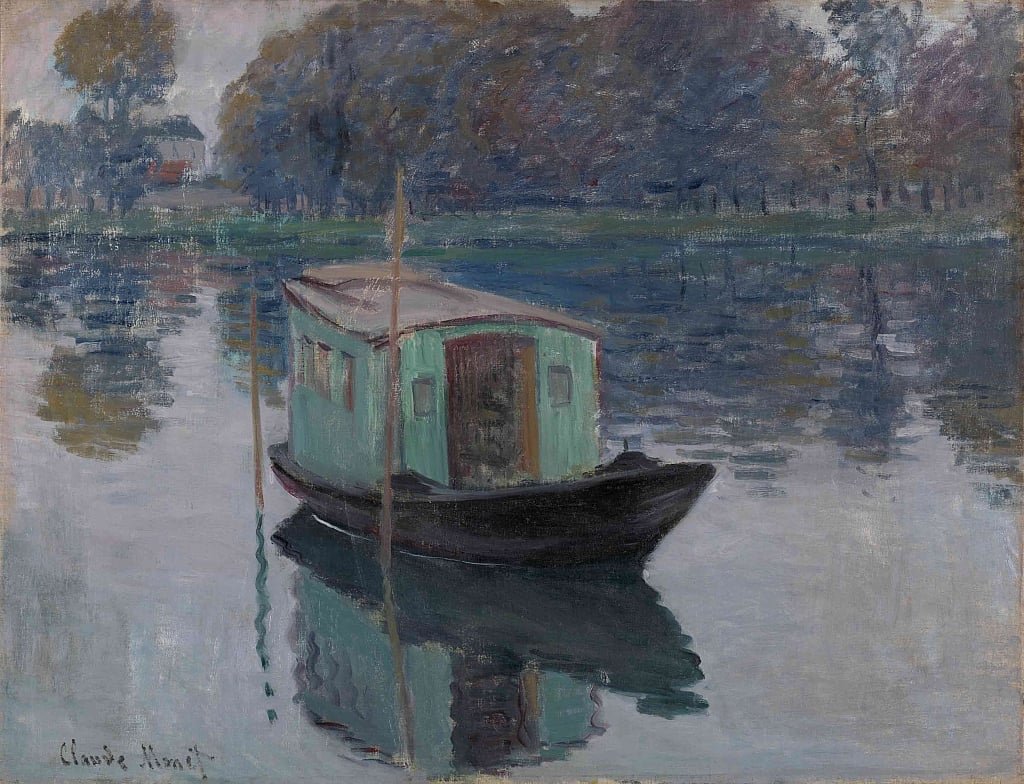 LeonMarchon's tweet photo. L'atelier galleggiante (1874).

#ClaudeMonet
#TheStudioBoat #TheBoatWorkshop #1874 #Impressionismo #Lebateau-atelier #fiume #studio #paesaggio #landscape #atelier #Monet #boat https://t.co/Oljr5hLrR4