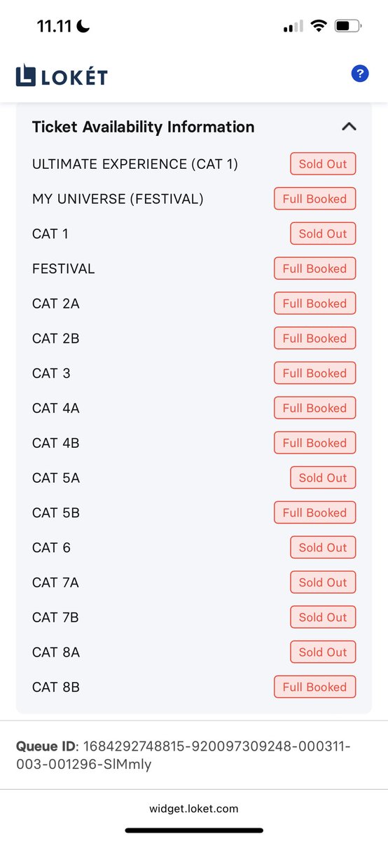 _malaxi's tweet photo. Masuk antrian cmn buat liat tiket sold out 😭😭 https://t.co/weMyNzukOw