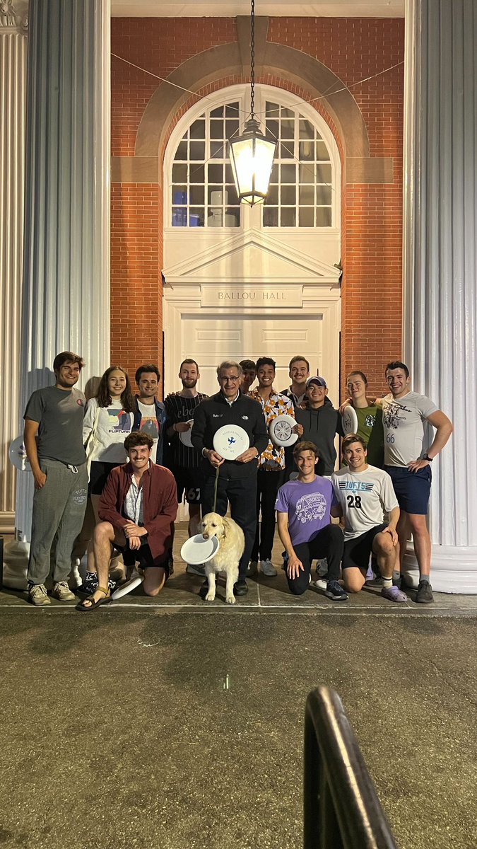 HUGE shoutout and thank you to President Monaco, who took the time tonight to once again play frisbee golf with us. Truly the highlight of senior week!