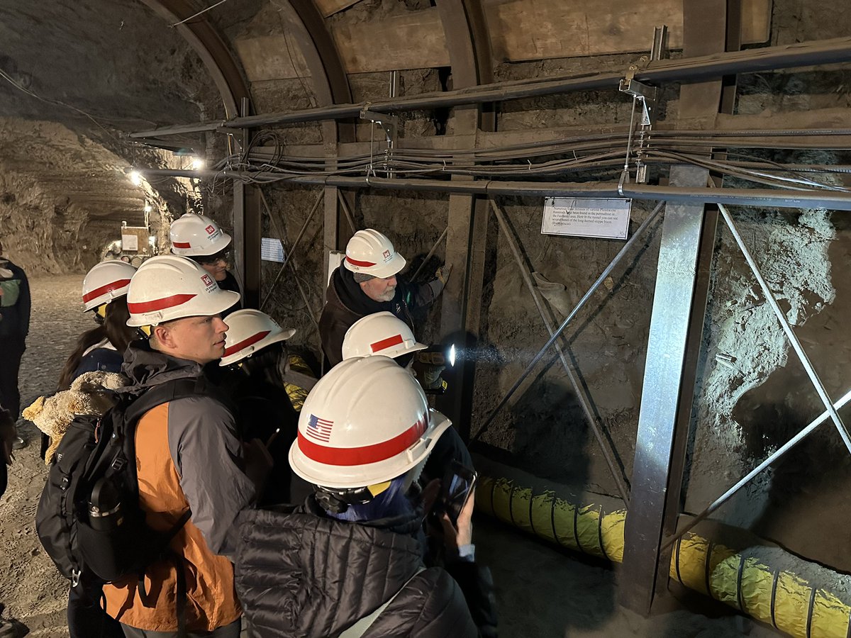 Fantastic start to our <a href="/USC_earth/">USC Earth Science</a> <a href="/USCDornsife/">USC Dornsife College of Letters, Arts & Sciences</a> #Alaska field class at the Army Corps Permafrost Research Tunnel, exploring frozen ground, ancient grasses, ice wedges, and mammoth bones… oh and the pungent smell of permafrost! Huge thanks to <a href="/USACEHQ/">USACE HQ</a> CRREL for hosting us!