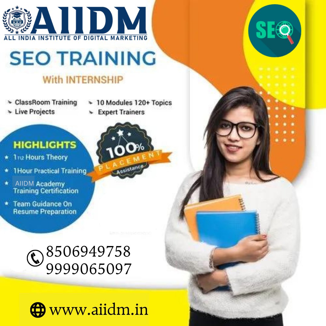 SEO Training With Internship
'Master the art of search engine optimization - our SEO course empowers you with the knowledge and skills to boost your website's rankings and attract targeted traffic.'
Call Us: 9958276296
Visit Us: aiidm.in
#SEOMastery #SEO