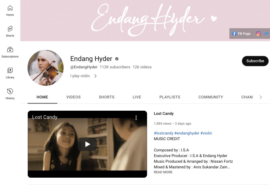 EndangHyder's tweet image. Salam there, Endang submit my song to compete for music composition &amp;amp; MV. 

Endang nak minta bantu to help views &amp;amp; comment boleh? 
Each comment would push this MV to be suggested by the algorithm.

Help my views &amp;amp; comment this songs here

youtu.be/kMGTrDlSyPs