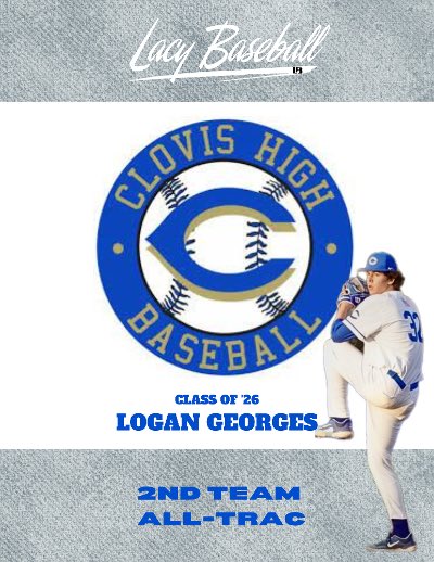 lacy_baseball's tweet photo. Lacy Baseball Elite Athlete, RHP ‘26 Logan Georges was selected 2nd Team All-TRAC as a Freshman @georgeslo26 #LacyBaseball https://t.co/ipitzd7tRI