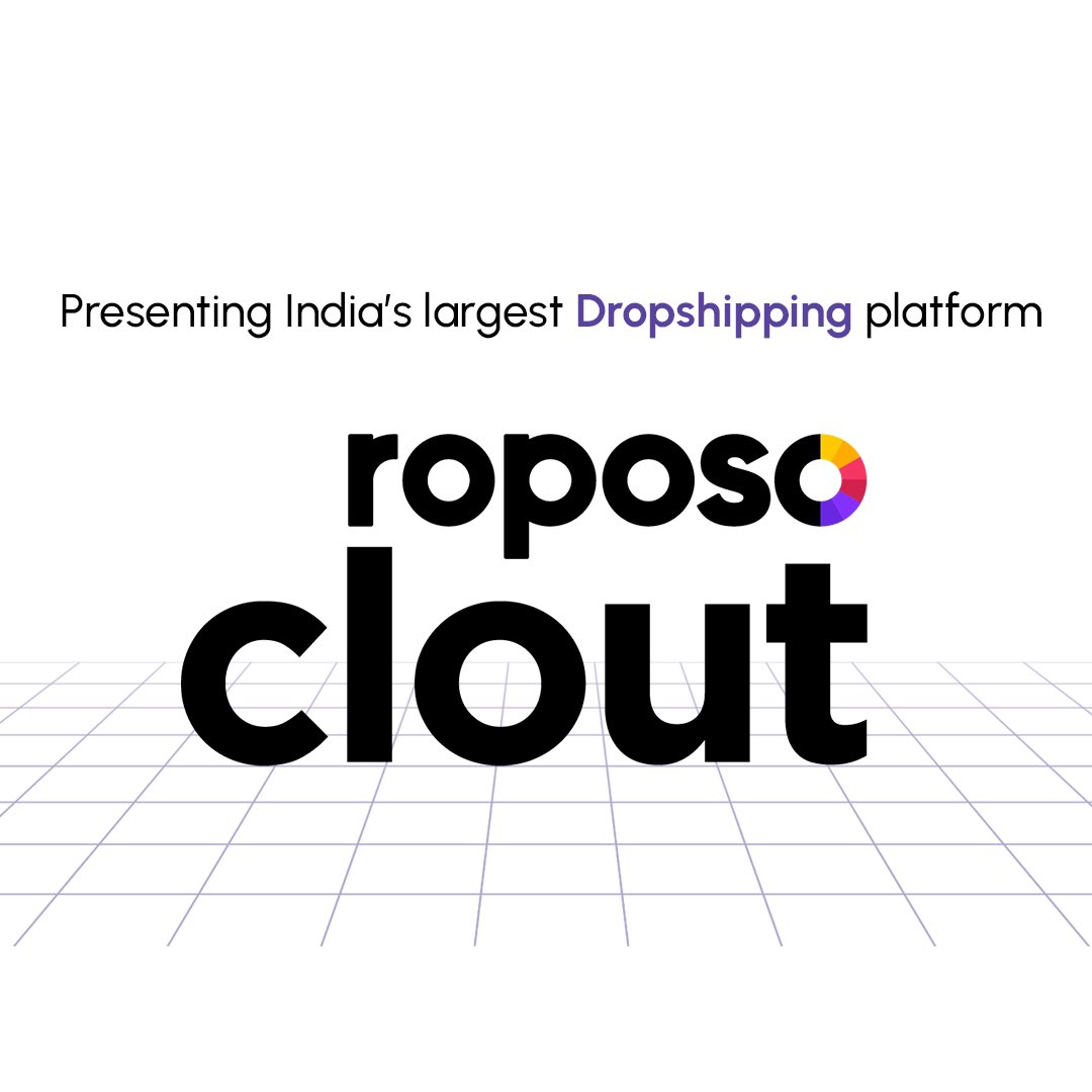 India's biggest dropshipping platform is finally here, and it's here to  help you grow your business 10X. @roposoclout helps you build, scale, and  manage your dropshipping business with ease. Stay tuned! . #, image size:1080x1080