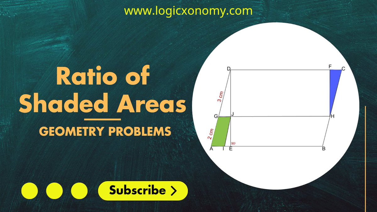 logicxonomy's tweet image. Parallelogram properties and shaded areas
youtu.be/Zid1Uzr28w0
Watch the full video
#logicxonomy #geometry #CAT2023