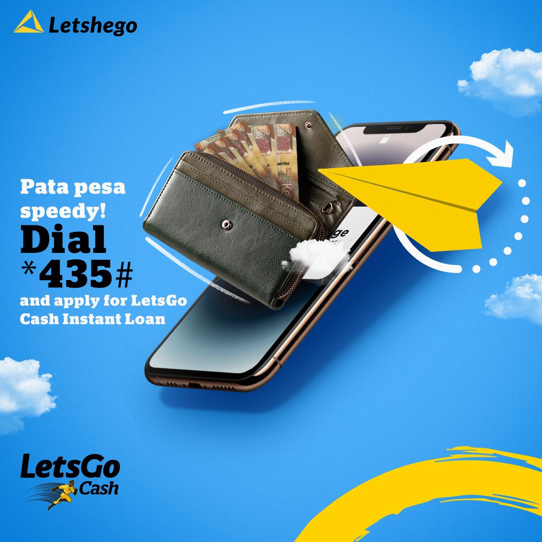 Pata Pesa Speedy by dialing *435# and apply for LetsGo Cash Instant Loan.

#Letshego #LetsGoCash