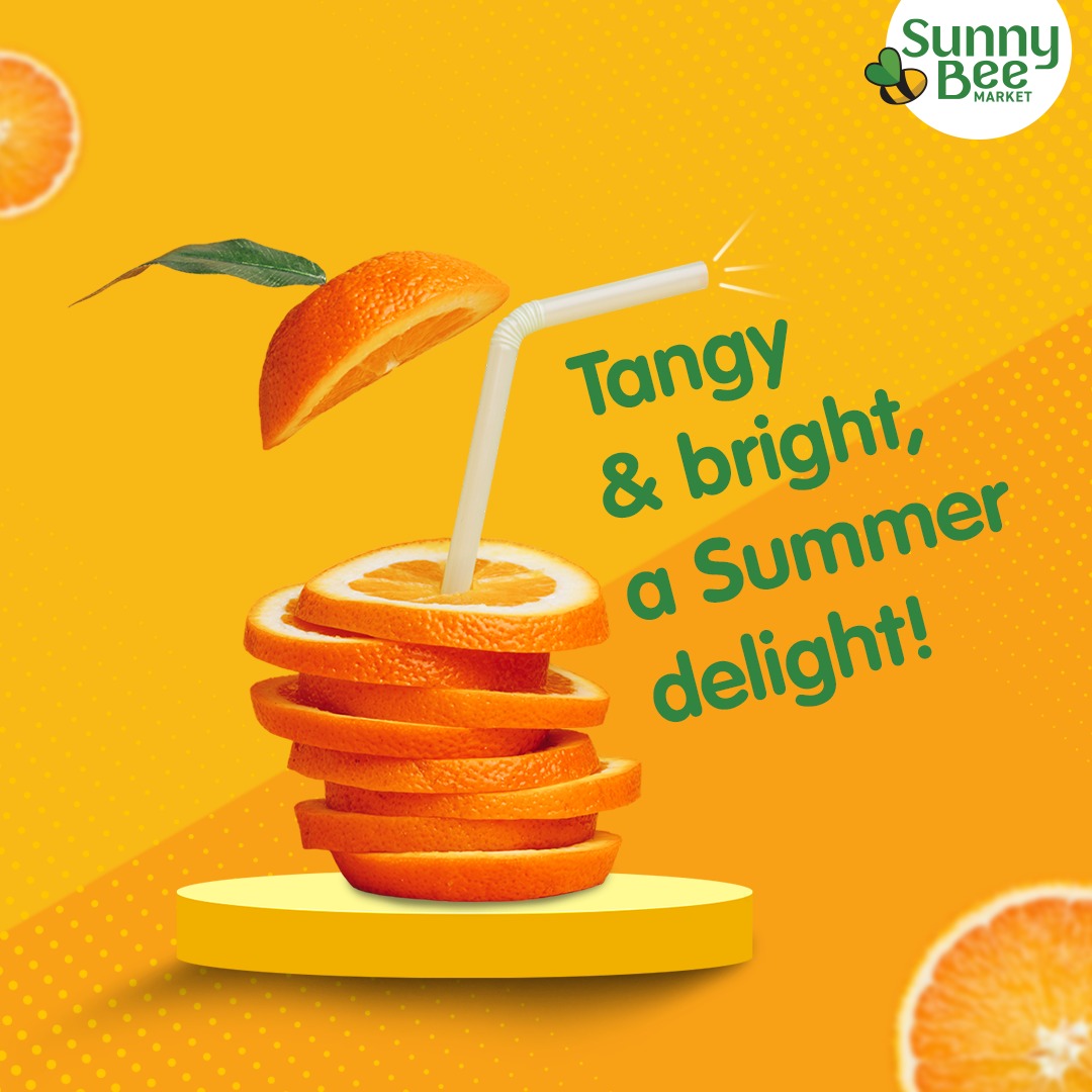 We orange-d a tangy treat for everyone! Something that will light up your mood; something that's a delight in this bright summer. Pay a visit to SunnyBee and bring this refreshing fruit home!

#SunnyBeeMarket #RedefiningRetail #GroceryShopping #Essentials #Orange #Fruits #Chennai