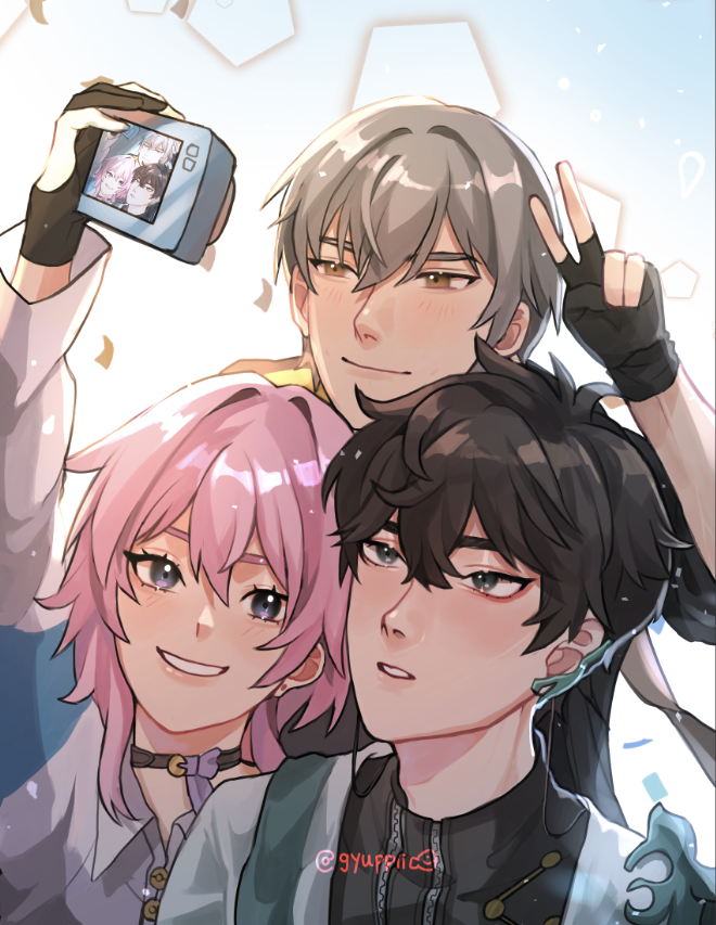 gyuppii's tweet photo. I love trailblazing 🚂✨✨✨
#HonkaiStarRail #March7th #DanHeng #Caelus https://t.co/ec5GbaU8sd