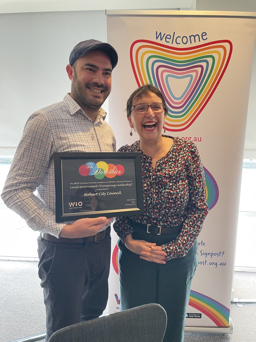 Well done ⁦⁦<a href="/cityofhobarttas/">City of Hobart</a>⁩ for gaining recognition today as pioneering leaders in Local Government for progressing the rights of those in our LGBTIQ+ community.  Congrats to elected members and staff for their determination over many years to be inclusive #humanrights