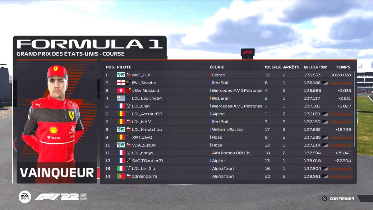 RacingVenturi1's tweet image. P2 hier soir pour RVL_Shazhx en Division 2 chez nos amis de la @LDL_F1  🔥 🔥