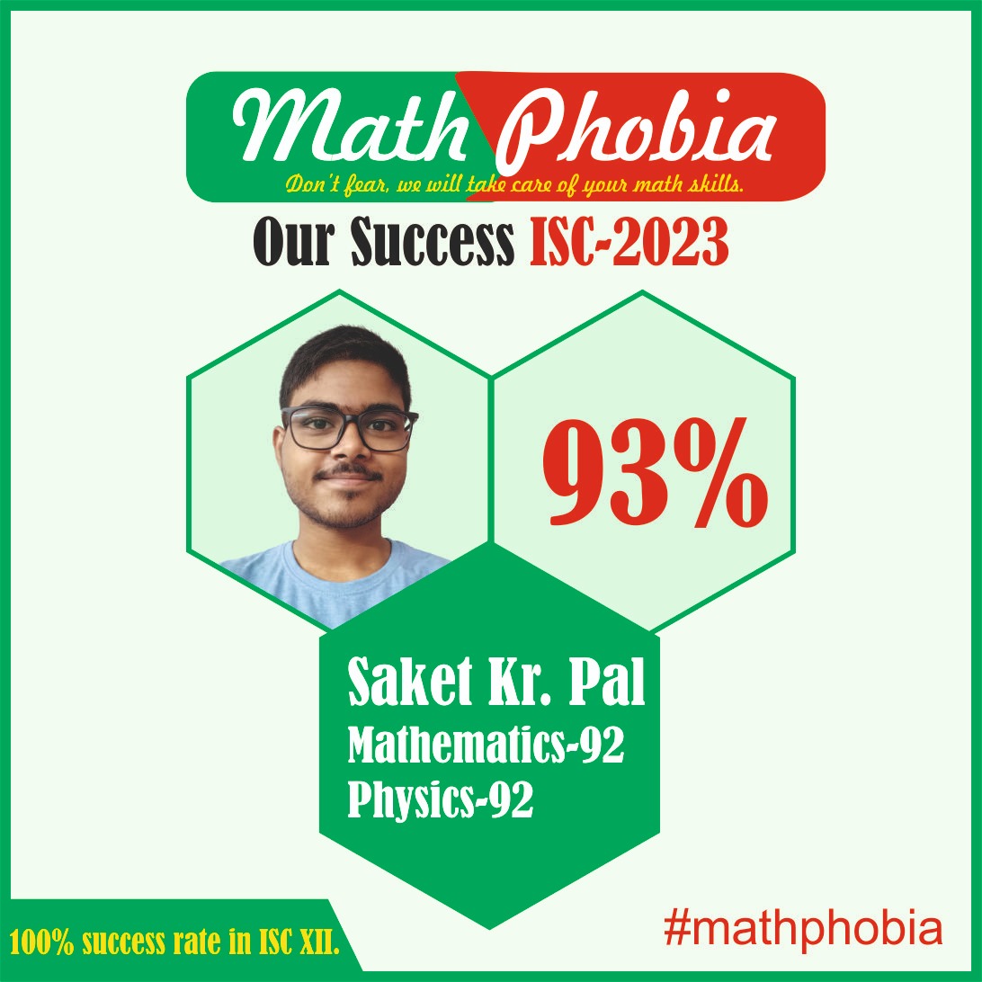 Mathphobia_'s tweet image. Congratulations to our ISC XII (2022-2023) toppers  
Shubham Shaw, Saket Kr. Pal, Rishav Gupta
@Mathphobia_  

For more information call
8537082486
03335662431
#Icseresult2023 #iscresult #mathematics #physics #Chemistry #coachingcentre #sucess #Kolkata #WestBengal #hypertension