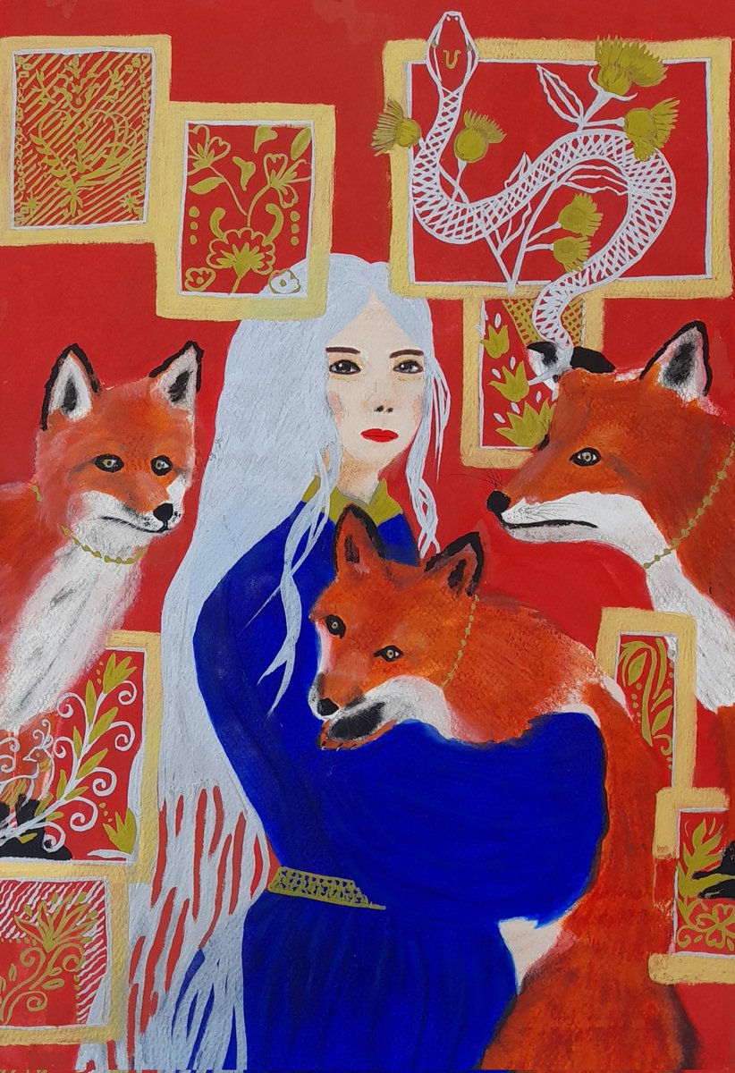 Kiruthi32706721's tweet photo. The Fox princess...new artwork for sale at https://t.co/XDr6xJr6x9 visit the above link for more collections and price details.
#FineArtAmerica #BuyIntoArt #Pixels #ayearofart #support #sales #woman #lady #portrait #portraiture #acrylic #gold #gouache #metallicpens #fox #wild https://t.co/8FOp3f0Emd