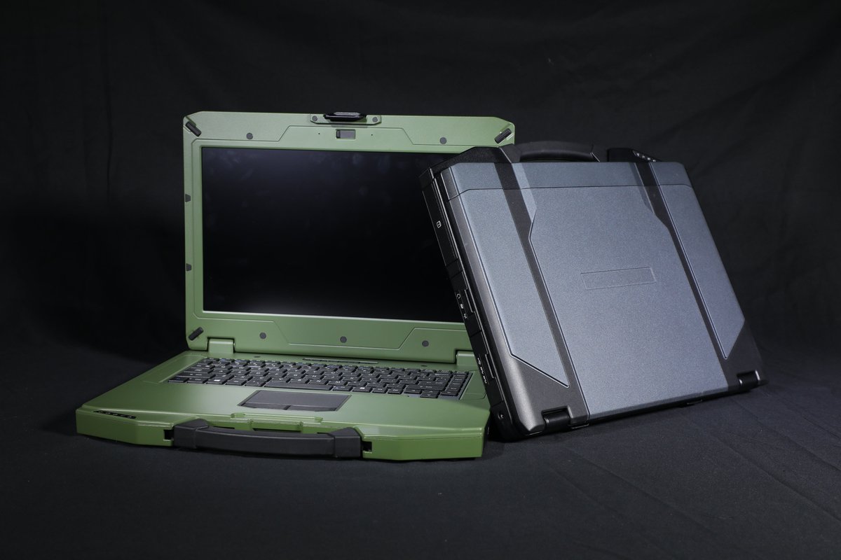 Rugged laptop in black and army green, preferred supplier of SINSMART military industry #ruggedlaptop #ruggedtablet #laptop #Tablet #computers #sinsmart ruggedlaptopsuppliers