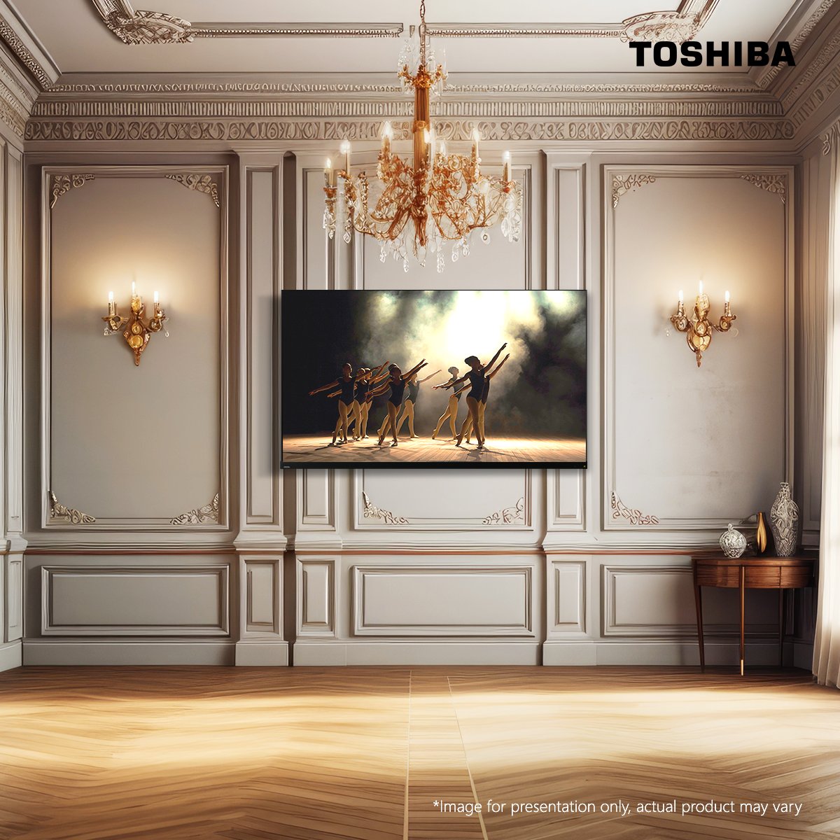 Toshiba TV’s True Wide Viewing Angle ensures the best viewing from any angle you sit. With the multi-directional lights emitting from a sleek OLED screen, display quality remains excellent from every angle.
#HomeEntertainment #ToshibaTV #EssentialDesign #DreamHome #MediaRoom