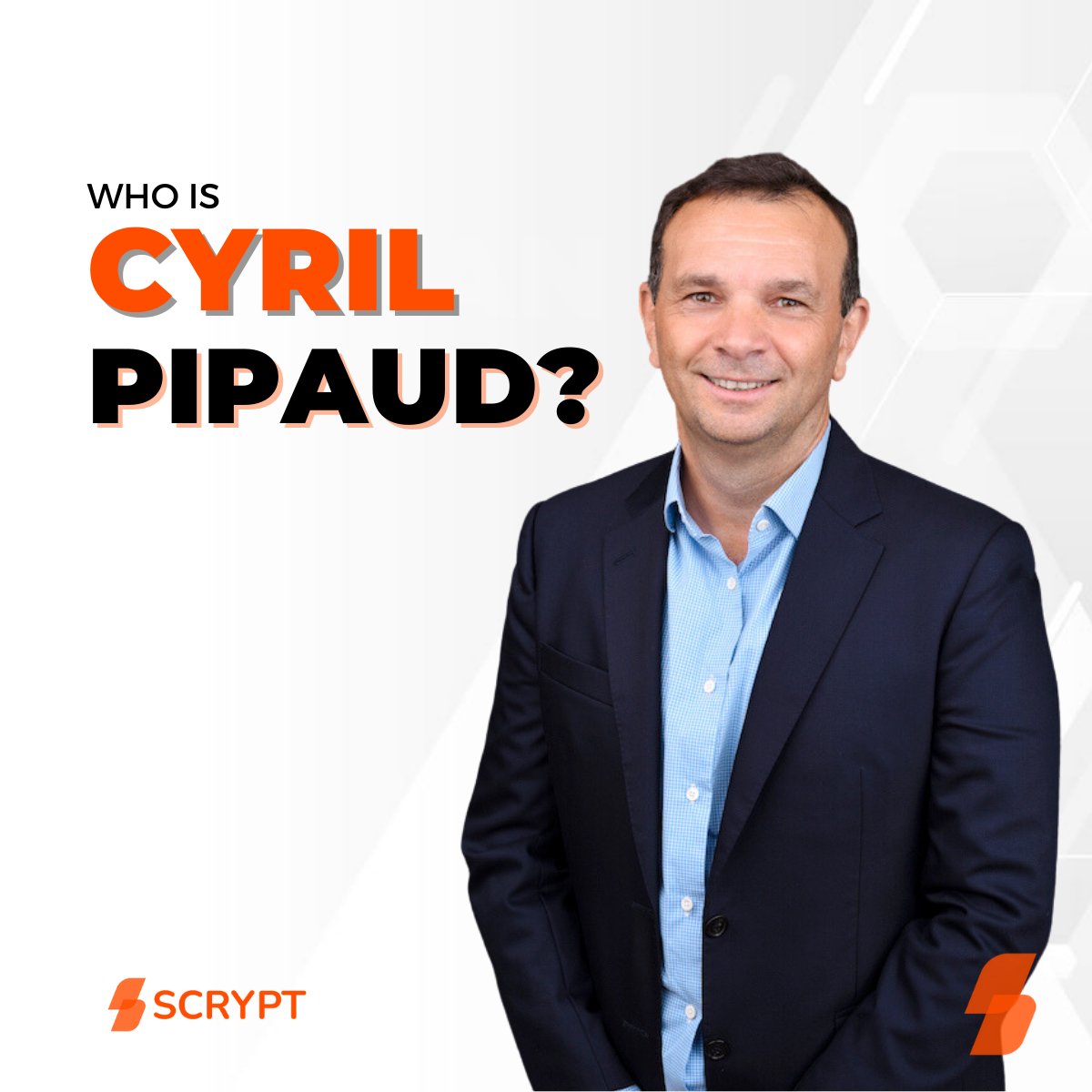 Meet Cyril Pipaud, seasoned expert driving SCRYPT's product development and asset management. Passionate about blockchain since 2017. Cyril brings 25 years of global asset management expertise to the SCRYPT team.  

#SCRYPT #blockchain #crypto #assetmanagement