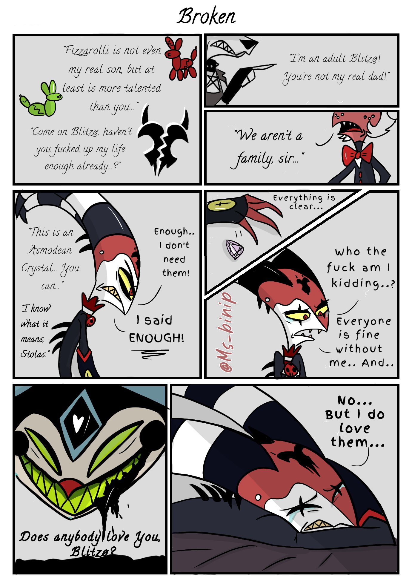 Bini 🌸 on X: Broken 🥀 - If Blitzo is suffering, we all better suffer  with him too 🥲 HelluvaBoss HelluvaBossFanart Blitzo Moxxie  HelluvaBossLoona Stolas Stolitz Fizzarolli t.coVr8PKO4Xhr  X