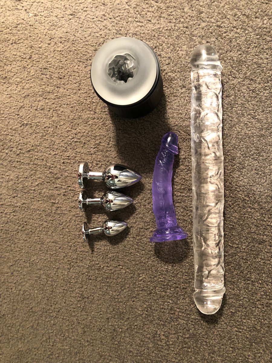 Ashcocksucker's tweet photo. New toys arrived today! What should I play with first? 😉 https://t.co/B7K5zEtcnf