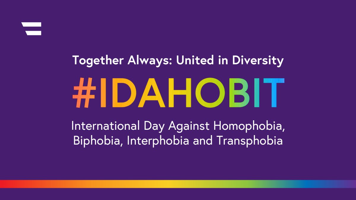 On #IDAHOBIT we reiterate our commitment for inclusion &amp; diversity. Together w/#DiplomatsForEquality, we call for the promotion of #LGBTIQ+ rights and stay committed to opposing violence &amp; discrimination. Let’s make society more inclusive for all. LGBTIQ+ rights are #HumanRights!