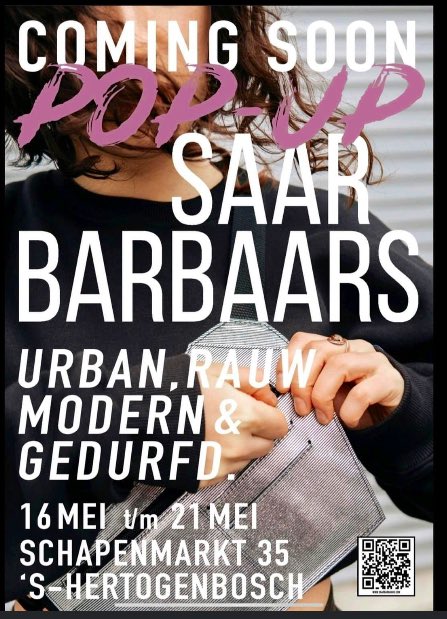 Pop-Up in Den Bosch. #SaarBarbaars #DutchDesign #handmade #urban