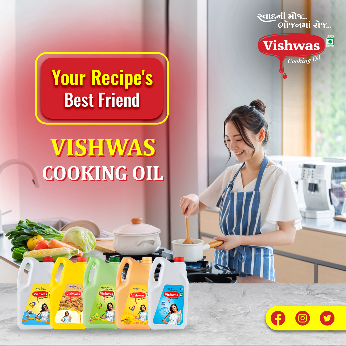 VishwasRefoil's tweet photo. #VishwasCookingOil
#vishwascottonseedoil
#vishwasgroundnutoil
#vishwassunfloweroil
#vishwaspalmoleinoil
#vishwascornoil
#cookingoil
#cooking https://t.co/WLvHB6KKLr