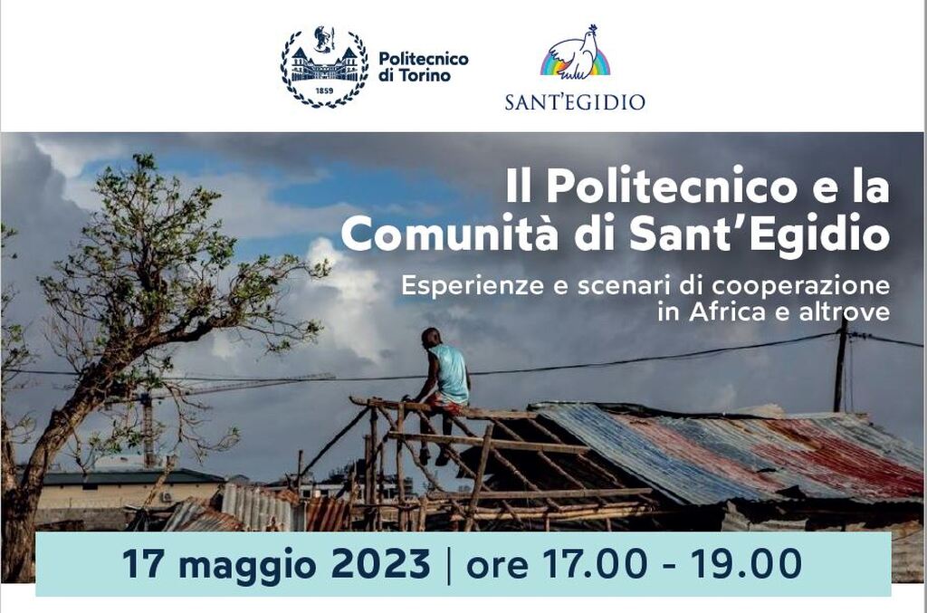 #17maggio Il Politecnico e la Comunità di Sant’Egidio - Esperienze e scenari di cooperazione in #Africa e altrove, sala 'Emma Strada' ore 17 #AppuntamentiPoliTo #santegidio @PoliTOnews segidio.it/Hj7B