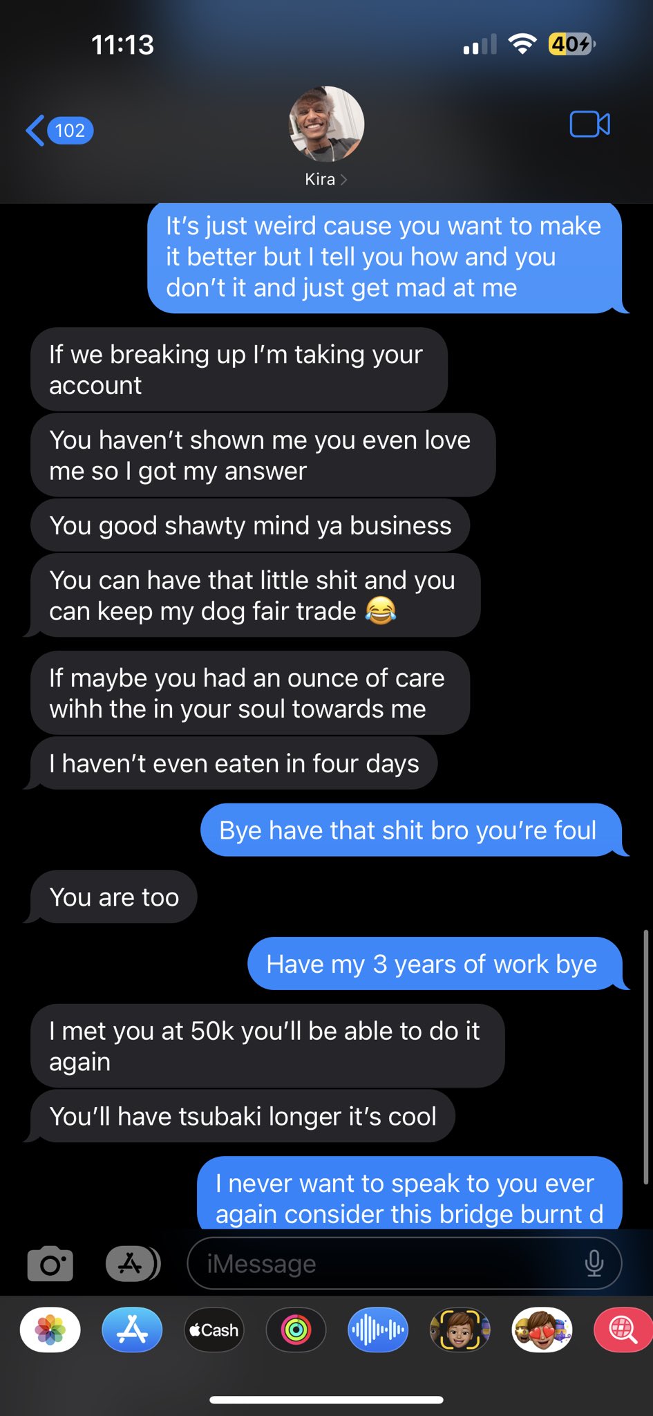 celestetriplex on Twitter: "My ex is holding my account @triplex