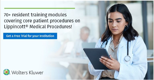 Give your students, trainees, and residents a solution from Lippincott on how to perform core procedures safely and with confidence. Try Lippincott Medical Procedures for your institution now: bit.ly/3o512zj

#WoltersKluwer #Medical #Lippincott #MedicalProcedures #Ovid