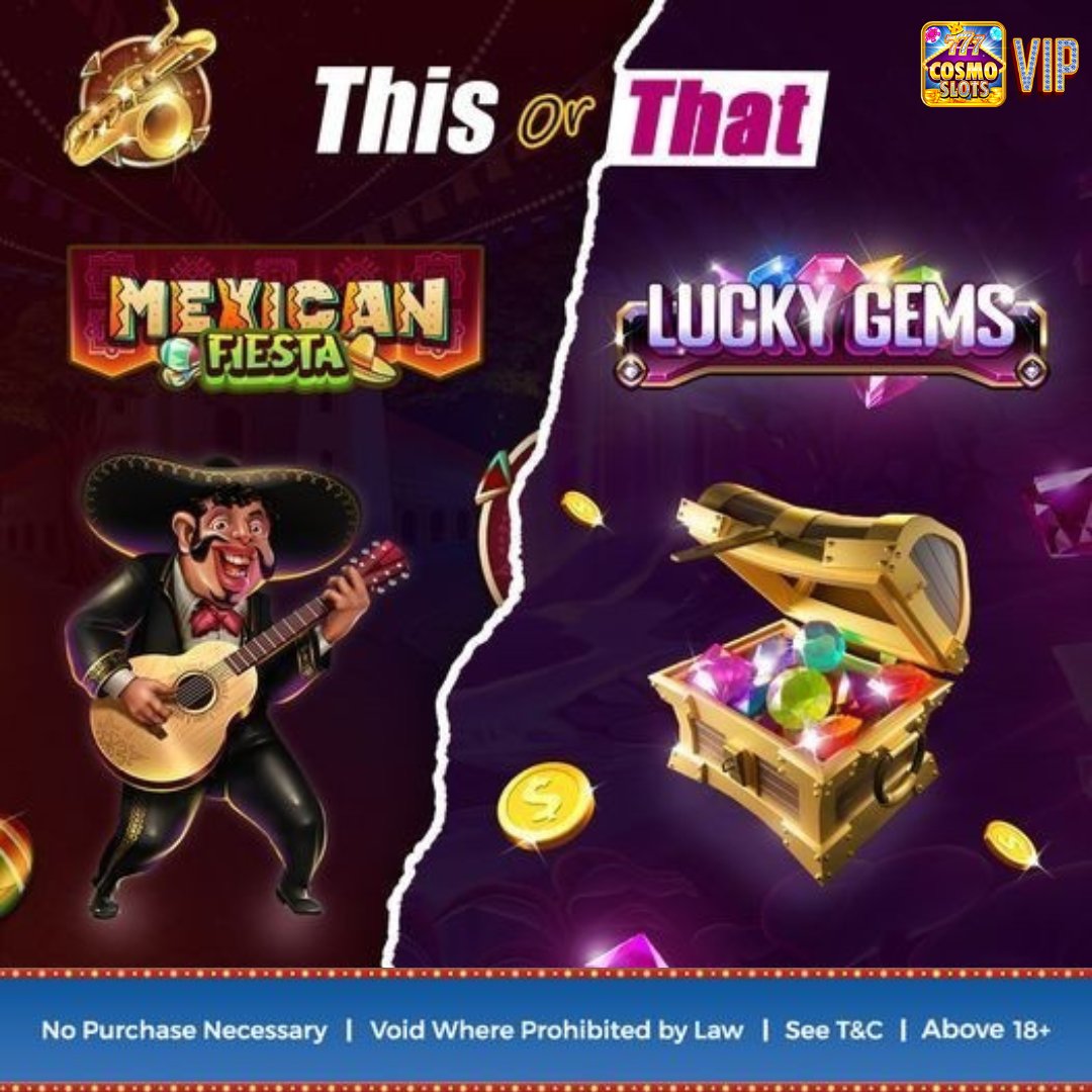 cosmoslotsvip's tweet image. Online Slots | CosmoSlots VIP
Sign Up Now: cosmoslotsvip.com/sign-up/
ONLINE CASINO | INVITE CODE: WN2ADW
Which side are you on? 🤔👀
Choose wisely 🔥
#ChooseYourSide #CosmoSlotsVIP #onlineslotsgames #slots #slotsgames