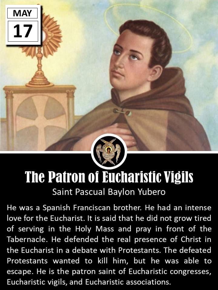 Father V on Twitter "The Roman Martyrology commemorates St. Paschal