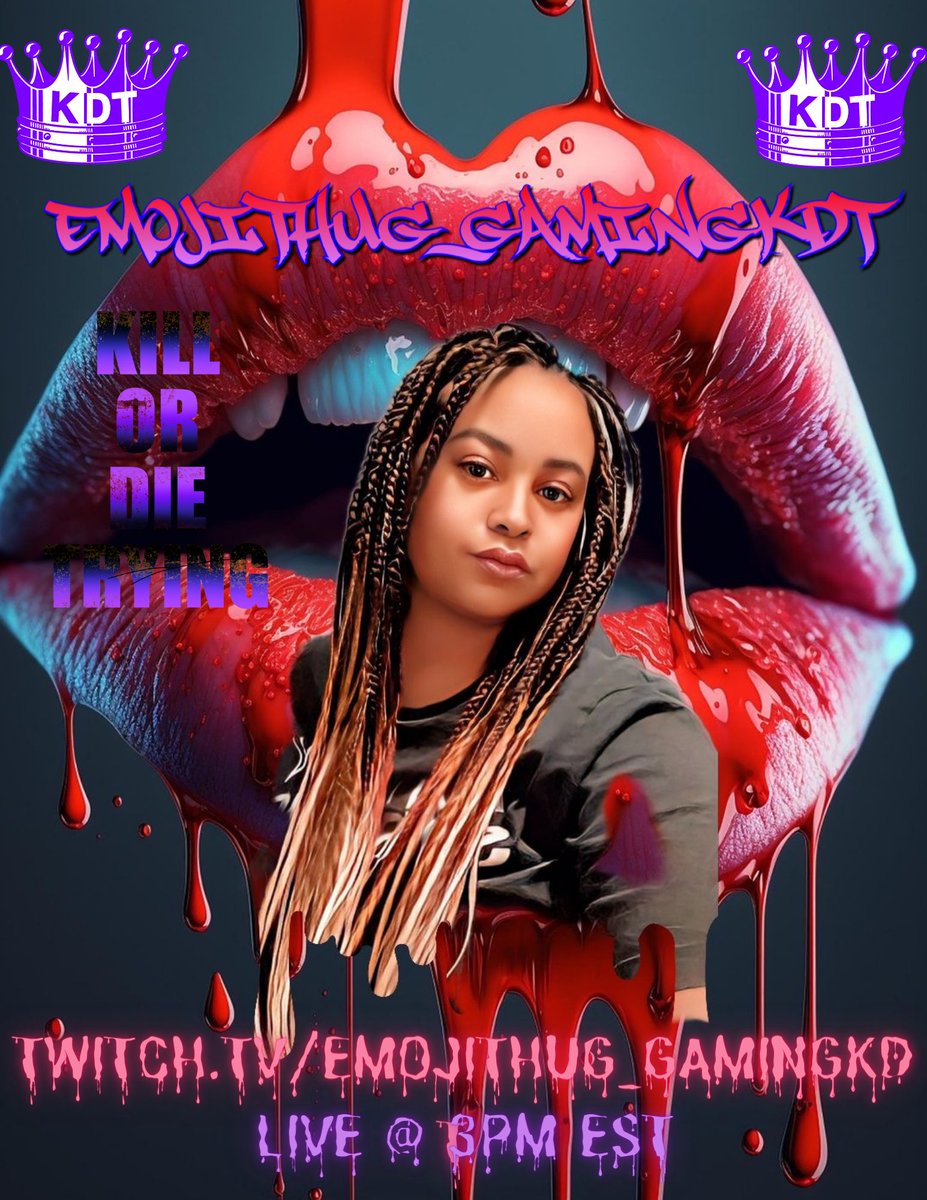 Come check out this little legend 
twitch.tv/emojithug_gami… 
@KDTGAMINGLLC <a href="/greasy_wings/">greasy_wings</a> <a href="/booststreamttv/">Twitch 💜</a> <a href="/devils_girl10_1/">Devils_girl10_11</a> @JayeverydayKDT @JazziexBooKDT <a href="/SmallStreamersC/">#SmallStreamersConnect</a>
#kdtgaming #lfg #Twitch #affiliate