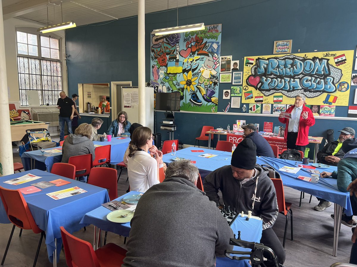 centreproject's tweet image. Prostate cancer is something we should always talk about as a community. It was wonderful to have Stuart from @PROSTaid down at the centre to talk about risks/causes/symptoms and to answer some very important questions! Thank you to all involved!