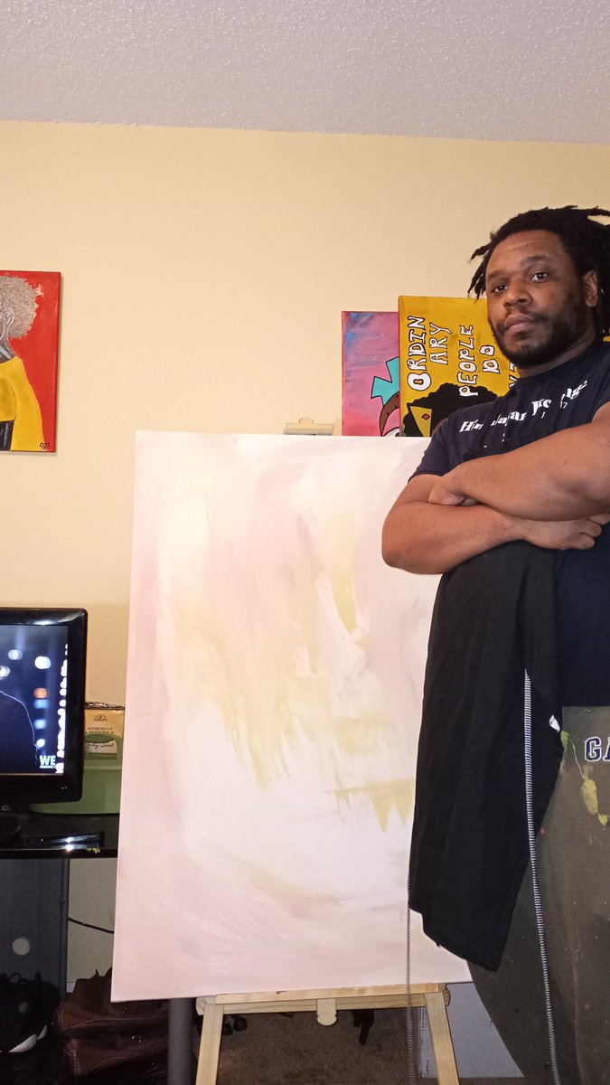 UuntitledStudio's tweet photo. 36x48 canvas. Once a week I add something https://t.co/eFmeWJsAN7