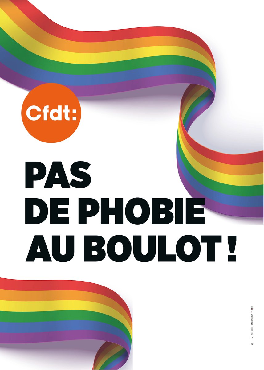FCE_CFDT's tweet photo. Journée internationale contre l'homophobie, la transphobie et la biphobie du 17 mai
Avec la CFDT, pas de phobie au boulot !
#Emploi #homophobie #cfdt @fcegroupejeunes @CfdtBerger @CfdtElles https://t.co/KNDMsoHDyz