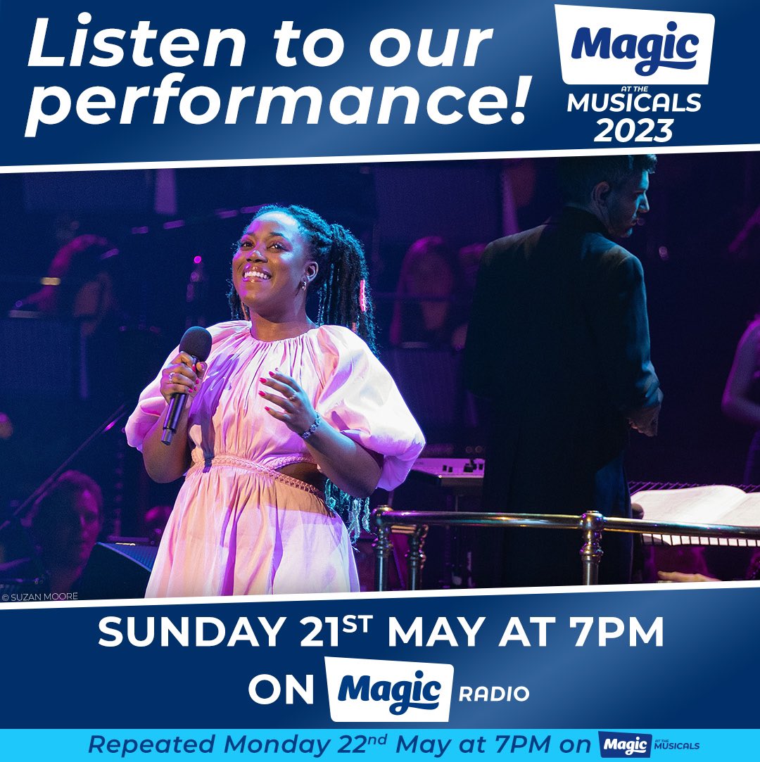 Our leading lady @GeorginaOnuorah brought a sprinkle of Oz magic to @magicatthemusicals ✨ Catch her glorious rendition of Somewhere over the Rainbow on… 📻 @magicfm Sun 21 May at 7pm 📻 @MagicAtMusicals Mon 22 May at 7pm