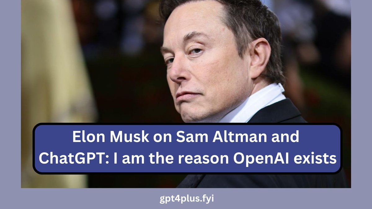 Gpt4Plus's tweet image. Explore the connection between Elon Musk, Sam Altman, and ChatGPT in this informative article. Discover how Elon Musk&apos;s involvement shaped OpenAI and the significance of ChatGPT in natural language processing.

gpt4plus.fyi/elon-musk-on-s…
