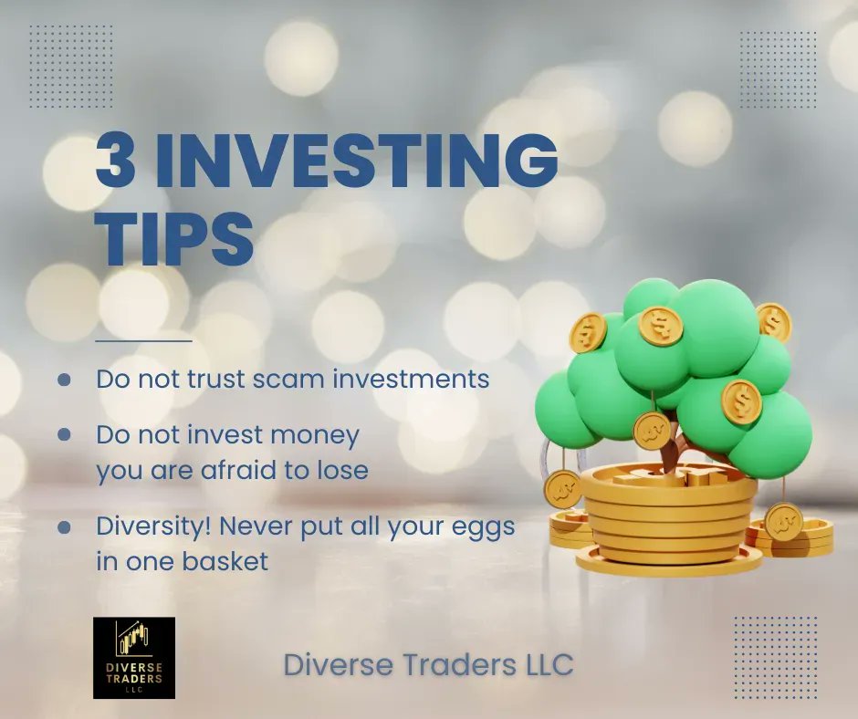DiverseTraders's tweet photo. Don't let emotions guide your investment decisions. Here are 3 tips to stay on track and make informed investment choices. 

Start Today 
https://t.co/BkorH2K9DP 

#discordtrading #stockmarket #learningtoinvest #stocktrading #InvestmentTips #FinancialGoals https://t.co/AYIAipQCKZ