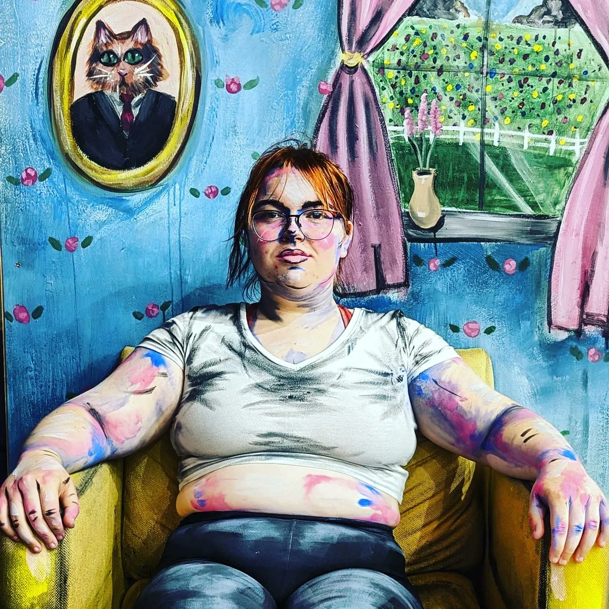 CBHSArt's tweet photo. Some of the favorite parts:
Cookie station with edible markers and the living painting https://t.co/gD04RMseAX